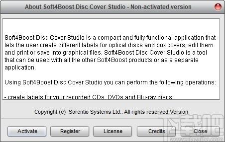 Soft4Boost Disc Cover Studio下载,光盘封面制作软件,光盘工具