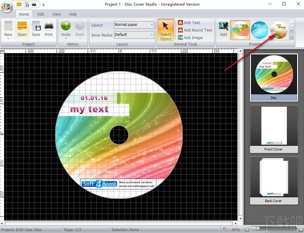 Soft4Boost Disc Cover Studio下载,光盘封面制作软件,光盘工具