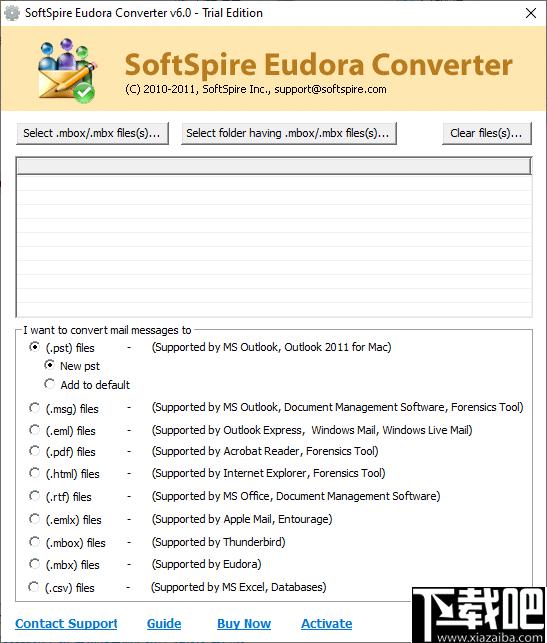 SoftSpire Eudora Converter下载,文档转换,格式转换