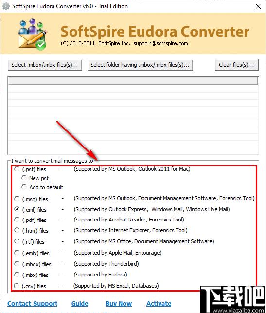 SoftSpire Eudora Converter下载,文档转换,格式转换