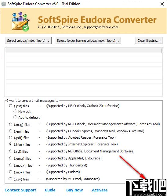 SoftSpire Eudora Converter下载,文档转换,格式转换